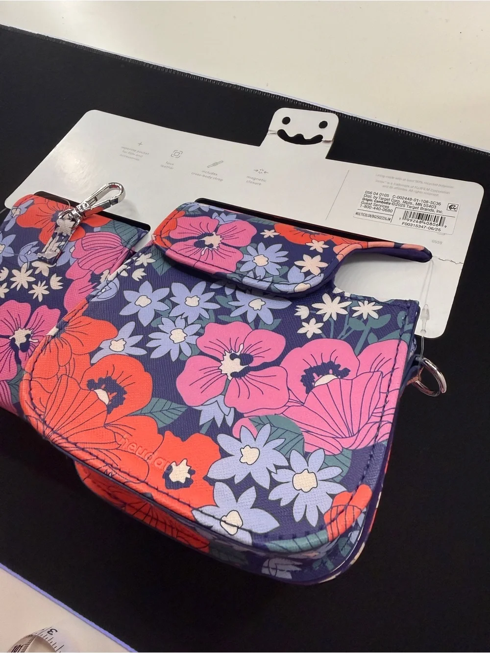 Fujifilm Instax Mini 12 Camera Case Heyday Floral Faux Leather Crossbody Bag NWT